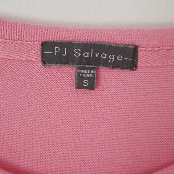 PJ Salvage Let's Flamingle Pink Long Sleeve Top-S - Picture 2 of 12
